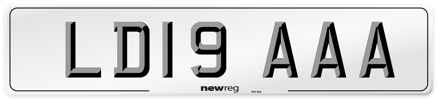 LD19 AAA Number Plate from New Reg